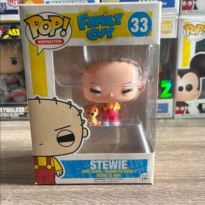 Funko Pop Animation Stewie in Red and Yellow